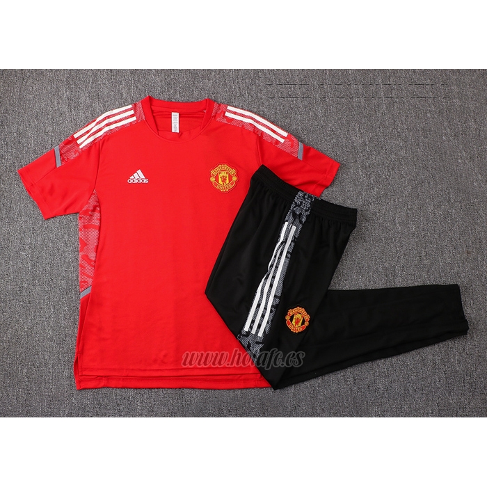 Chandal del Manchester United Manga Corta 2021-2022 Rojo